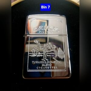 Camel Filters Silver Chrome Zippo Type Lighter - Never Used Camel Logo